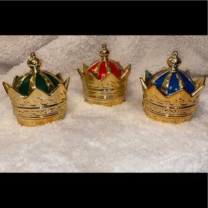 King/Queen Gold Crown Ceramic Jars